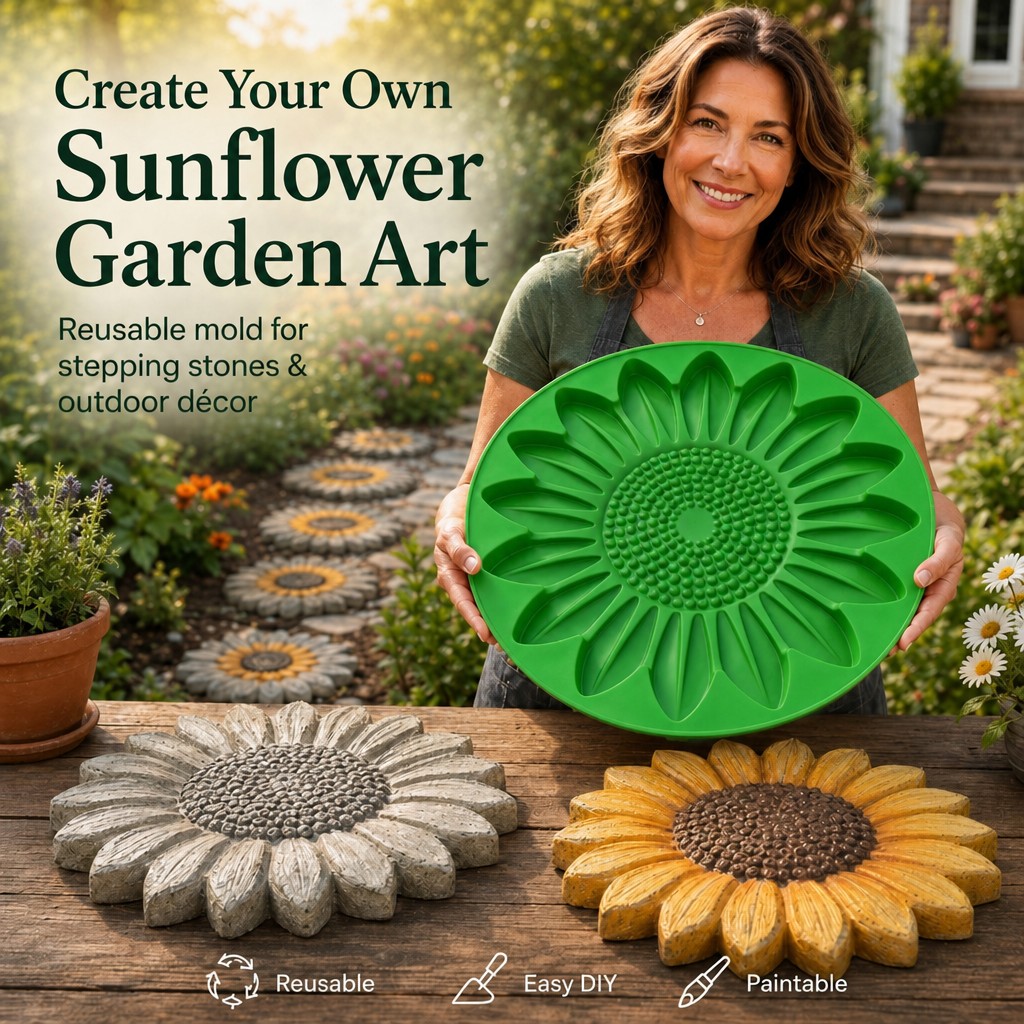 Gardening Tool Diy - Set di Stampi per Pietre da