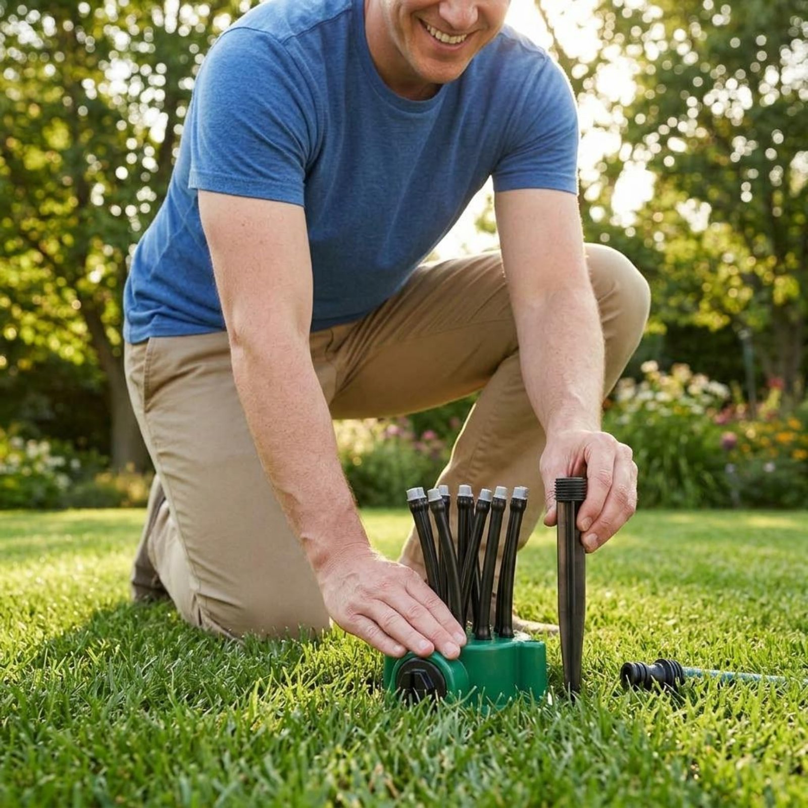 Gardening Yard Tools - Irrigatore a 360 Gradi con Spruzzo