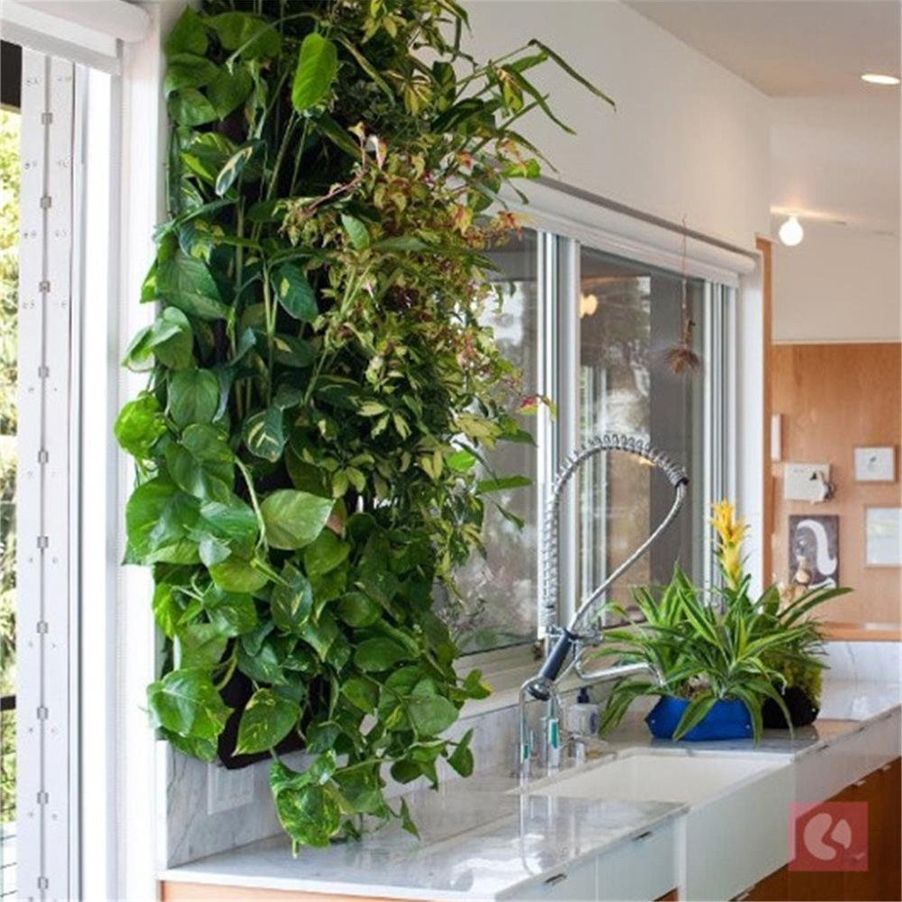 Vertical Wall Planter - 1 Pezzo di Sacchetto in Feltro