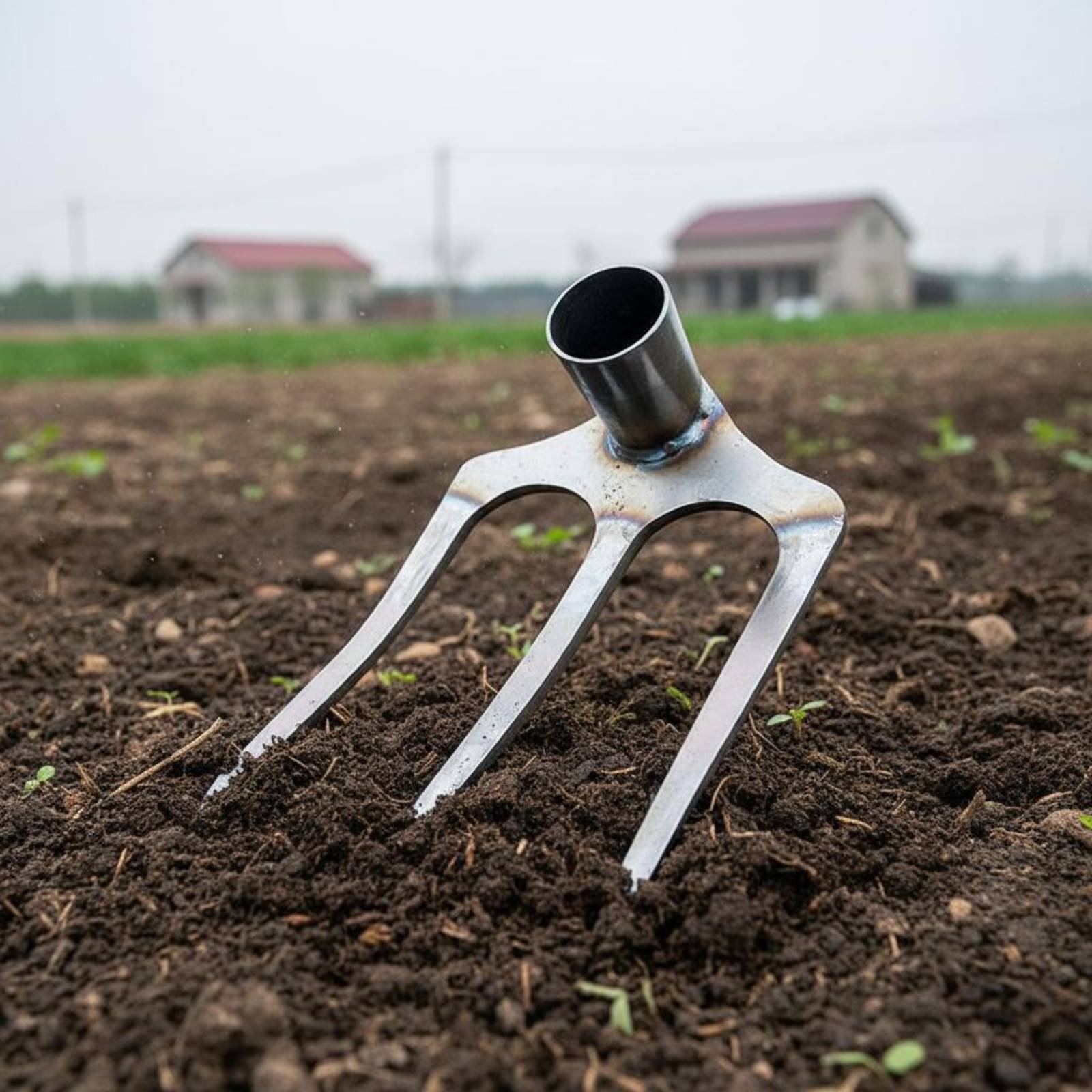 Gardening Tools Sharp - Rastrello in acciaio con denti affilati,