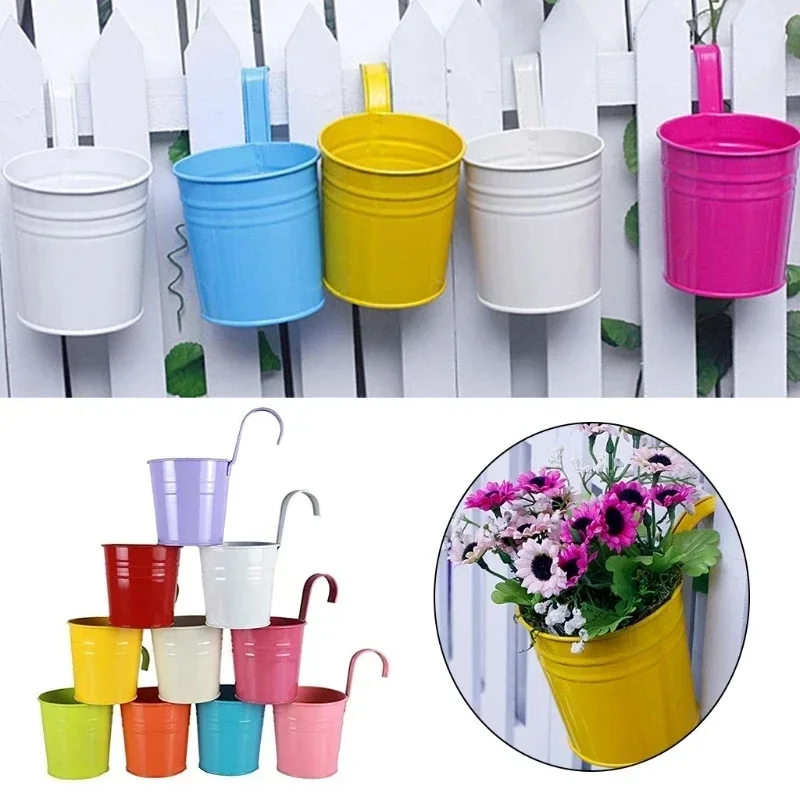 Vertical Wall Planter - 10 colori metallo ferro fiore appeso