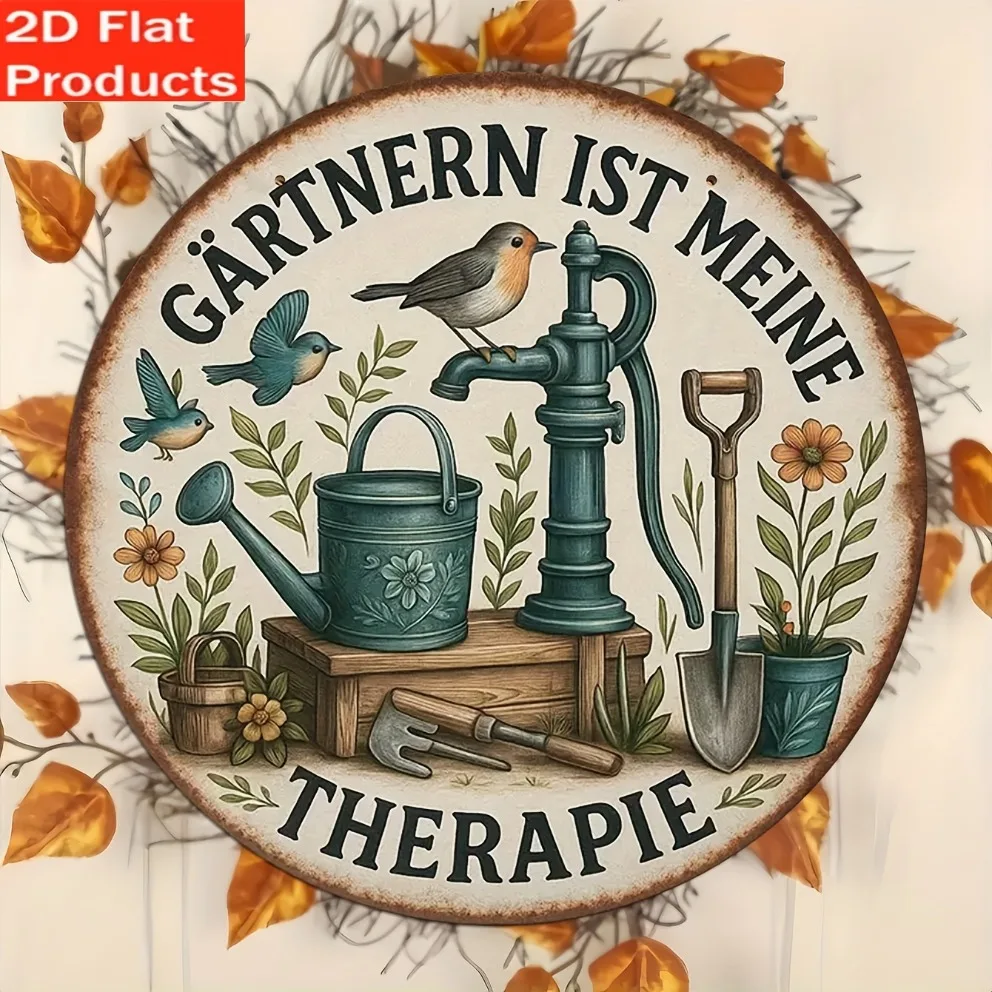 Piatto 2D: 1 cartello da giard - Gardening Tools German recensione e prezzo