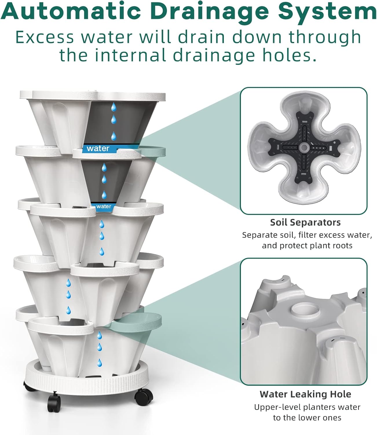 Vaso da fiori impilabile Set d - Vertical Wall Planter recensione e prezzo