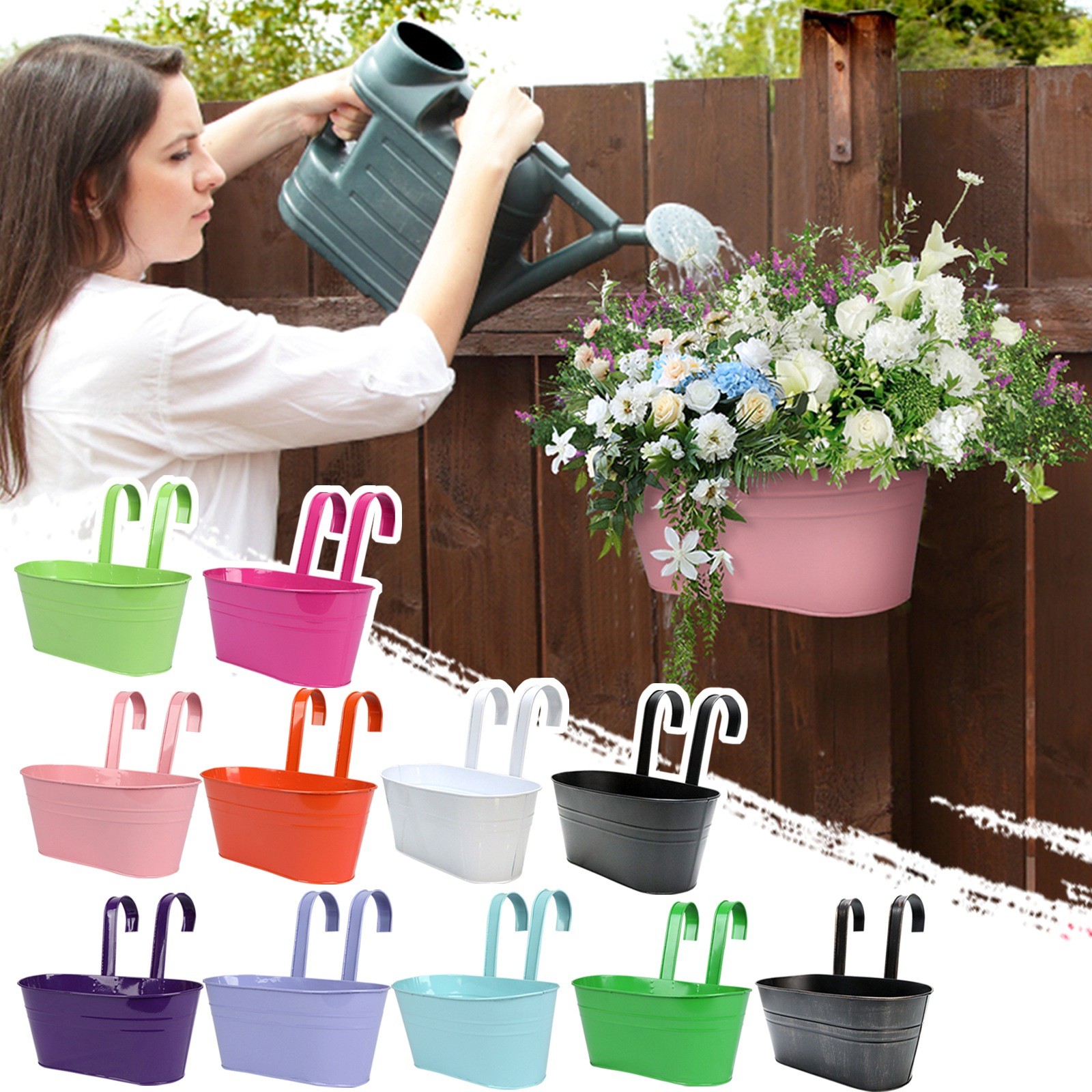 Vasi da fiori sospesi in ferro - Vertical Wall Planter recensione e prezzo