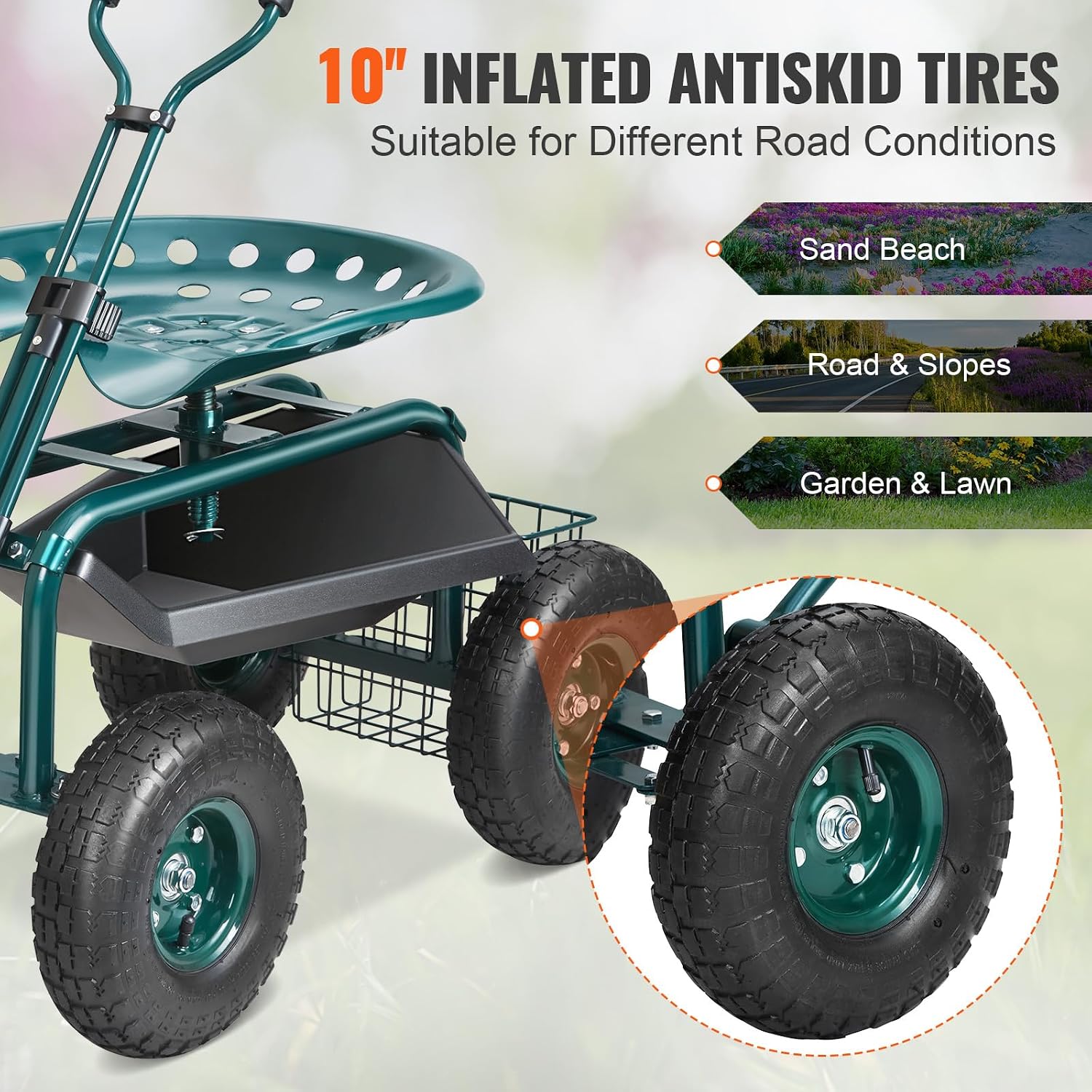 Carrello da Giardino con Sedil - Gardening Yard Tools recensione e prezzo