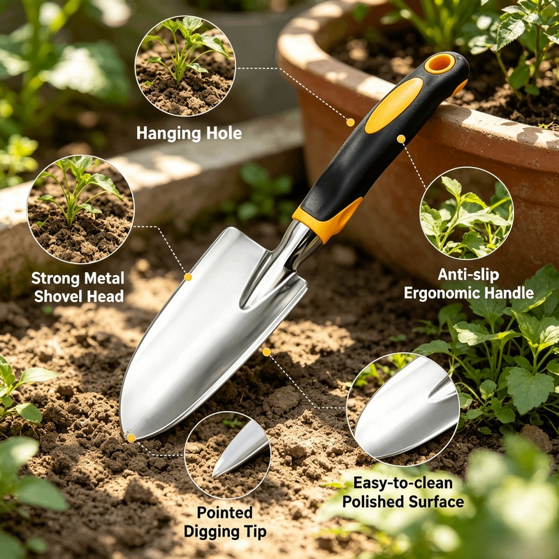 Cazzuola a Mano in Acciaio Ino - Gardening Tools Trowel recensione e prezzo
